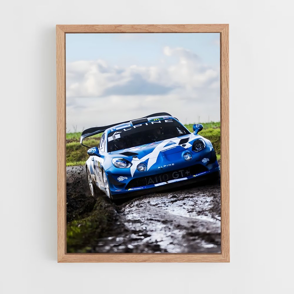 Poster Route Boueuse – affiche Alpine (vue 4)